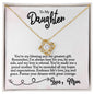 To My Daughter - You're My Greatest Gift - Love Knot Necklace