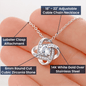 To My Soulmate Love knot Necklace, Best Gift For Soulmate, Perfect Anniversary, Birthday, Valentine Gift