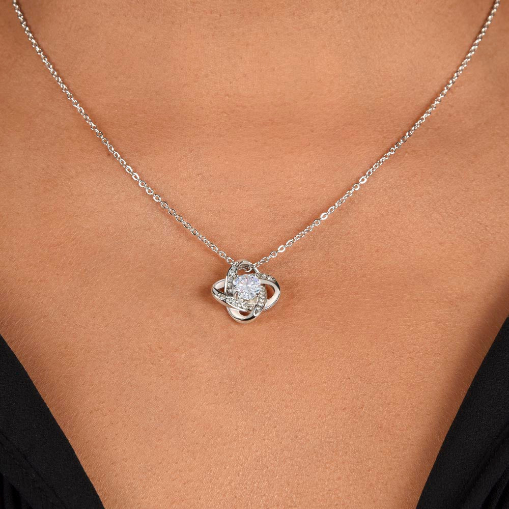 To My Soulmate Love knot Necklace, Best Gift For Soulmate, Perfect Anniversary, Birthday, Valentine Gift