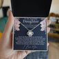 To My Beautiful Daughter - You're My Blessing - Love Knot Necklace