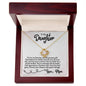 To My Daughter - You're My Greatest Gift - Love Knot Necklace