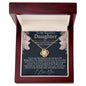 To My Beautiful Daughter - You're My Blessing - Love Knot Necklace