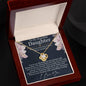 To My Beautiful Daughter - You're My Blessing - Love Knot Necklace