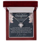 To My Beautiful Daughter - You're My Blessing - Love Knot Necklace