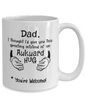 Awkward Hug Funny Dad White Coffee Mug, Father's Day Gifts
