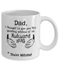 Awkward Hug Funny Dad White Coffee Mug, Father's Day Gifts