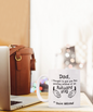 Awkward Hug Funny Dad White Coffee Mug, Father's Day Gifts