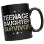 Teenage Daughter Survivor Black Mug, Gifts for Mom