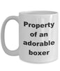 Property Of An Adorable Boxer Coffee Mug, Awesome Premium Quality Gift Idea