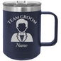 Team Groom Coffee Tumbler - Groomsmen Tumbler - Bachelor Party Tumbler - Wedding Day Tumbler - Best Man Gift - Team Groom Gift