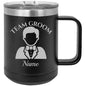 Team Groom Coffee Tumbler - Groomsmen Tumbler - Bachelor Party Tumbler - Wedding Day Tumbler - Best Man Gift - Team Groom Gift