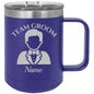 Team Groom Coffee Tumbler - Groomsmen Tumbler - Bachelor Party Tumbler - Wedding Day Tumbler - Best Man Gift - Team Groom Gift