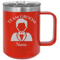 Team Groom Coffee Tumbler - Groomsmen Tumbler - Bachelor Party Tumbler - Wedding Day Tumbler - Best Man Gift - Team Groom Gift