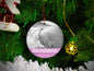 Personalized Baby Girl Photo Upload - Ceramic Round Ornament