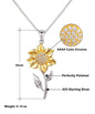 To My Daughter Sunflower Necklace | Gift For Daughter | Daughter's Birthday Gift | Christmas Gift