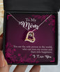 To My Mom Heart Necklace | Gift For Mom | Jewelry For Mother | Christmas Gift For Mom | Mother's Day Gift