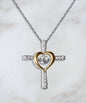 To My Beautiful Goddaughter Cross Dancing Necklace | Gift For Goddaughter | Birthday Gift | Christmas Gift | Christian Gifts