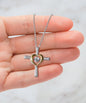 To My Beautiful Goddaughter Cross Dancing Necklace | Gift For Goddaughter | Birthday Gift | Christmas Gift | Christian Gifts