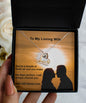 To My Loving Wife Dancing Heart Necklace | Anniversary Gift | Birthday Gift | Christmas Gift