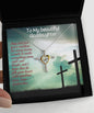 To My Beautiful Goddaughter Cross Dancing Necklace | Gift For Goddaughter | Birthday Gift | Christmas Gift | Christian Gifts