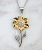 To My Daughter Sunflower Necklace | Gift For Daughter | Daughter's Birthday Gift | Christmas Gift