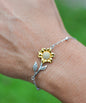 To My Beautiful Daughter Sunflower Bracelet | Jewelry For Daughter | Gift For Daughter | Mom To Daughter Gift