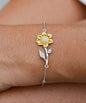To My Beautiful Daughter Sunflower Bracelet | Jewelry For Daughter | Gift For Daughter | Mom To Daughter Gift