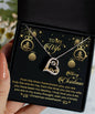 To My Wife Love Heart Necklace | Gift For Wife | Jewelry For Wife | Wife Christmas Gift