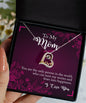 To My Mom Heart Necklace | Gift For Mom | Jewelry For Mother | Christmas Gift For Mom | Mother's Day Gift
