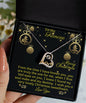 To My Fiancee Heart Necklace | Christmas Gift For Fiancee | Gift For Bride To Be