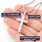 To My Grandson Personalized Cross Necklace | Gift For Grandson | Birthday Grandson | Gift From Grandma