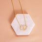 To The Best Mother-In-Law Connected Gold Hearts Necklace, Love Connection Gift For Mom, Gift For My Mother In Law This Christmas
