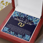 To The Best Mother-In-Law Connected Gold Hearts Necklace, Love Connection Gift For Mom, Gift For My Mother In Law This Christmas