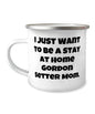 Unique Gordon Setter Dog Gifts, I Just Want To Be A Stay At Home Gordon Setter., Unique Idea Christmas 12oz Camper Mug Gifts For Dog Lovers