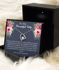 To My Wife Solitaire Crystal Necklace, Best Gift For Wife, Perfect Anniversary, Birthday, Valentine Gift