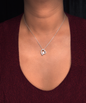To My Wife Solitaire Crystal Necklace, Best Gift For Wife, Perfect Anniversary, Birthday, Valentine Gift