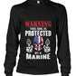 Warning This Girl is Protected by a Marine