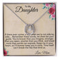 To My Daughter- You're Braver Than You Imagine - Lucky In Love Necklace