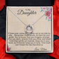 To My Daughter- You're Braver Than You Imagine - Lucky In Love Necklace
