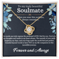To My Soulmate Love knot Necklace, Best Gift For Soulmate, Perfect Anniversary, Birthday, Valentine Gift