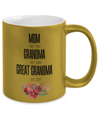 Load image into Gallery viewer, Personalized Ceramic Mug With Metallic Coating, Mother&#39;s Day Gifts
