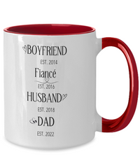 Load image into Gallery viewer, Boyfriend Fiance Husband Dad Mug Personalized
