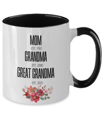 Load image into Gallery viewer, Personalized Two-Tone Coffee Mug, Mother&#39;s Day
