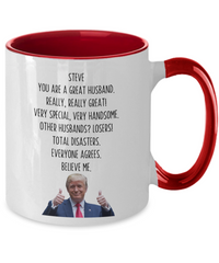 Load image into Gallery viewer, Trump Personalized Husband Mug, Funny Husband Gift, Gift for Husband
