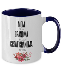 Load image into Gallery viewer, Personalized Two-Tone Coffee Mug, Mother&#39;s Day
