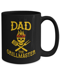 Load image into Gallery viewer, Grillmaster Funny Black Coffee Mug, Father&#39;s Day, Birthday Gifts
