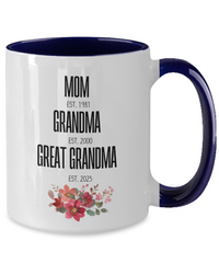 Load image into Gallery viewer, Personalized Two-Tone Coffee Mug, Mother&#39;s Day
