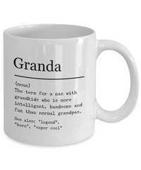 Load image into Gallery viewer, Granda Novelty Gift Coffee Mug, Granda Coffee Mug, Grandpa Gift Ideas, Gift for Granda, Fatherâ€™s Day Gift
