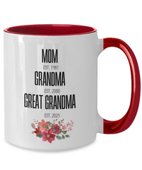 Load image into Gallery viewer, Personalized Two-Tone Coffee Mug, Mother&#39;s Day
