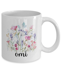 Load image into Gallery viewer, Omi Floral Design Coffee Mug, Omi Coffee Mug, Grandma Gift Ideas, Gift for Omi, Motherâ€™s Day Gift
